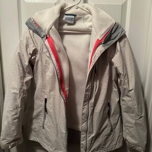 Columbia interchange 3-in-1 jacket - size small. Good used condition.